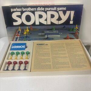 Vintage 1972‎ SORRY! Board Game Parker Brothers Complete